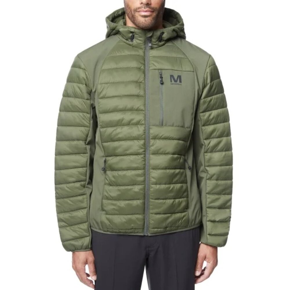 Merrell Hooded‎ Mixed Media Puffer Softshell